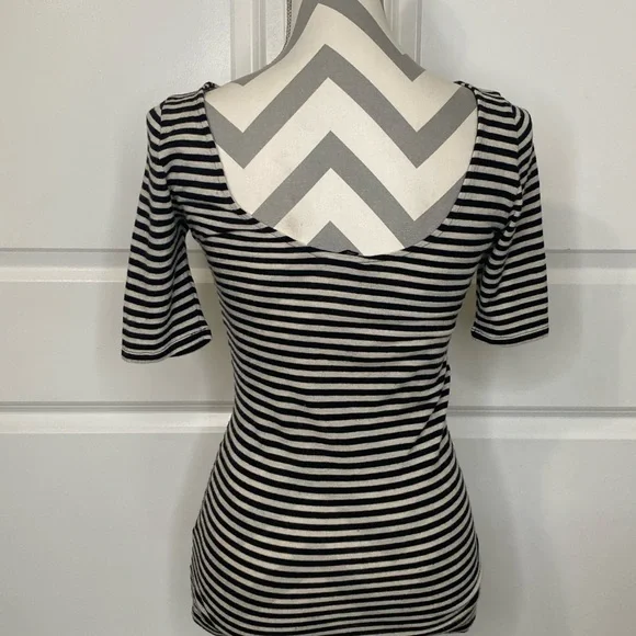 LAST CALL Club Monaco Small Striped Tee - Picture 3 of 5